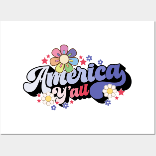 America y'all Posters and Art